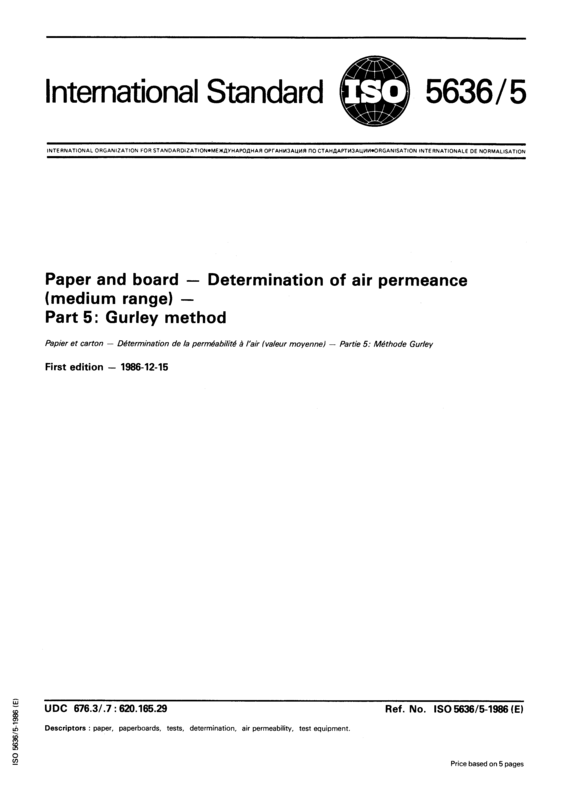 ISO 5636-5:1986:1986 12 04